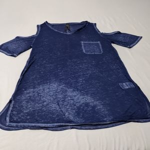 Sheer Cold Shoulder Top